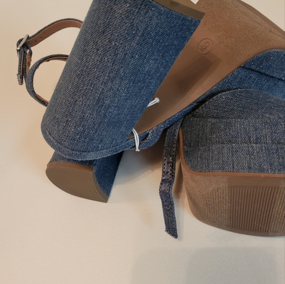 NWT Women's Alessia Platform Heels - Wild Fable Blue size 9.5 - Picture 6 of 11